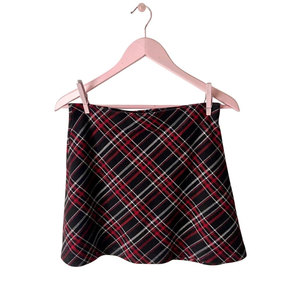 Free People Plaid Mini Skirt